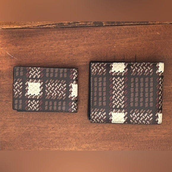 NEW COACH 3 In 1 Wallet With Plaid Print - Picture 5 of 7